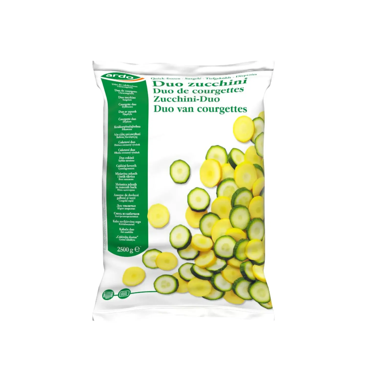 Suvikõrvitsa viilud, kahevärvilised 4x2,5kg ARDO -18°C UUS!